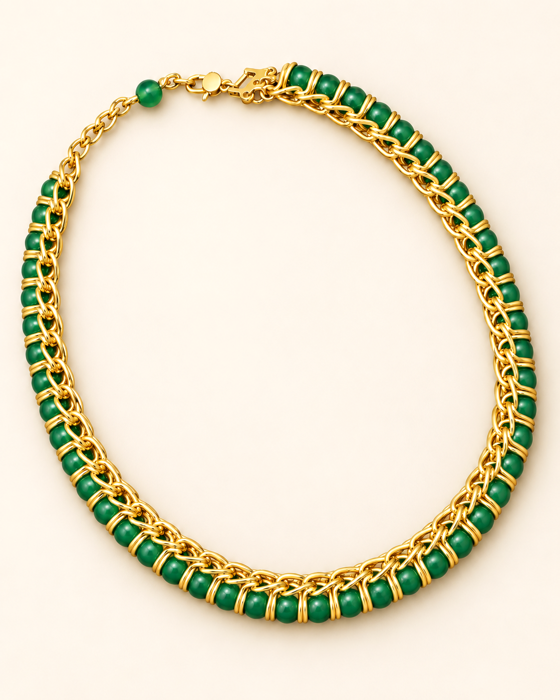 Parure Vert Impérial — Collier — vue d'ensemble