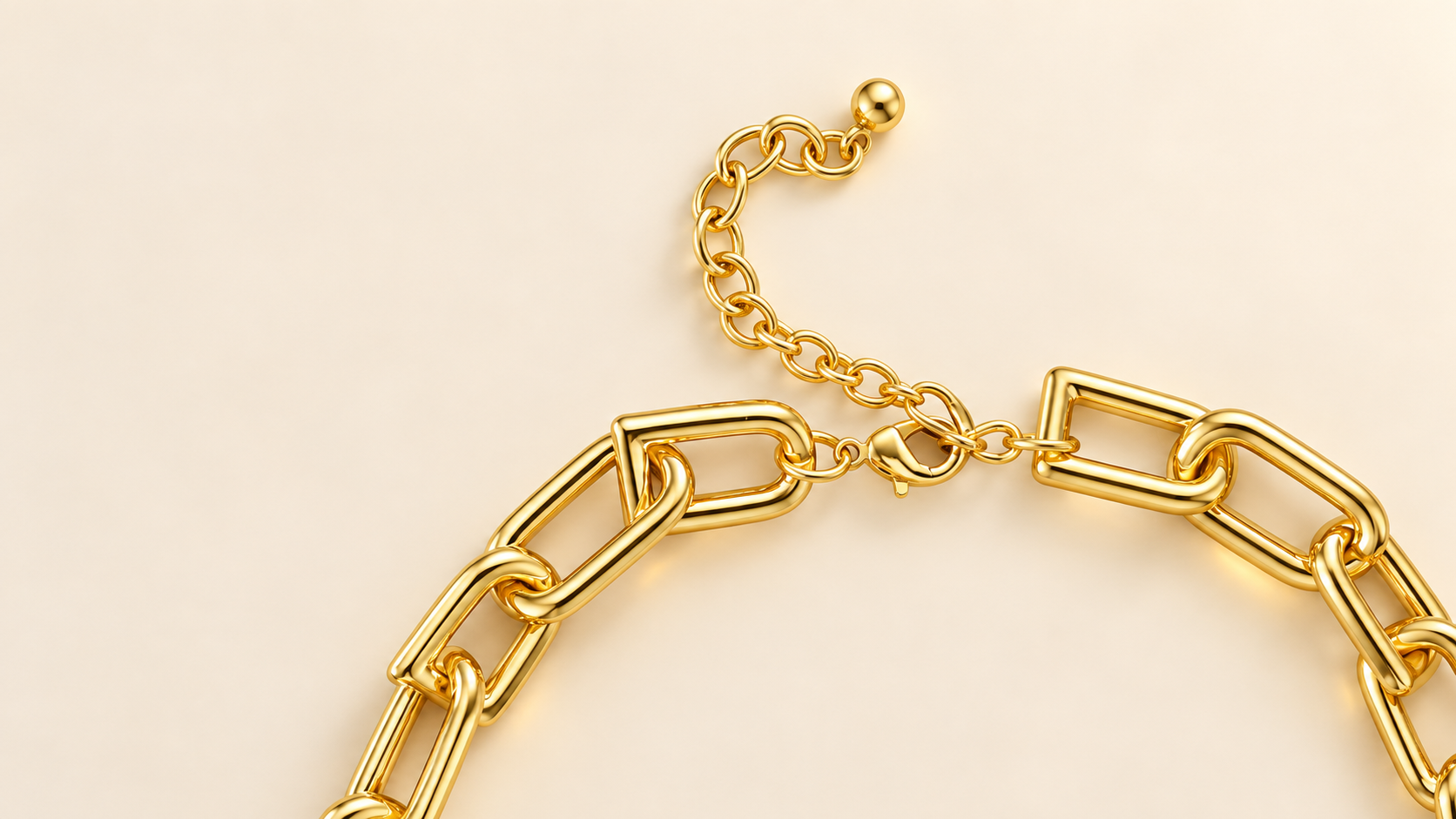Collier Trois Abeilles Nacrées — Fermoir & chaînette