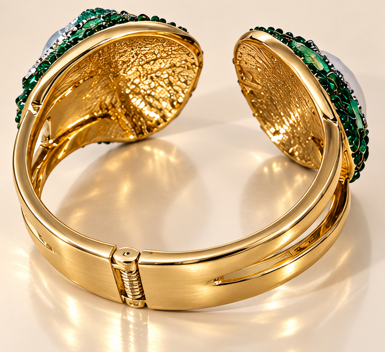 Parure Nacre & Pierre Bleue Impériale — Bracelet — vue intérieure