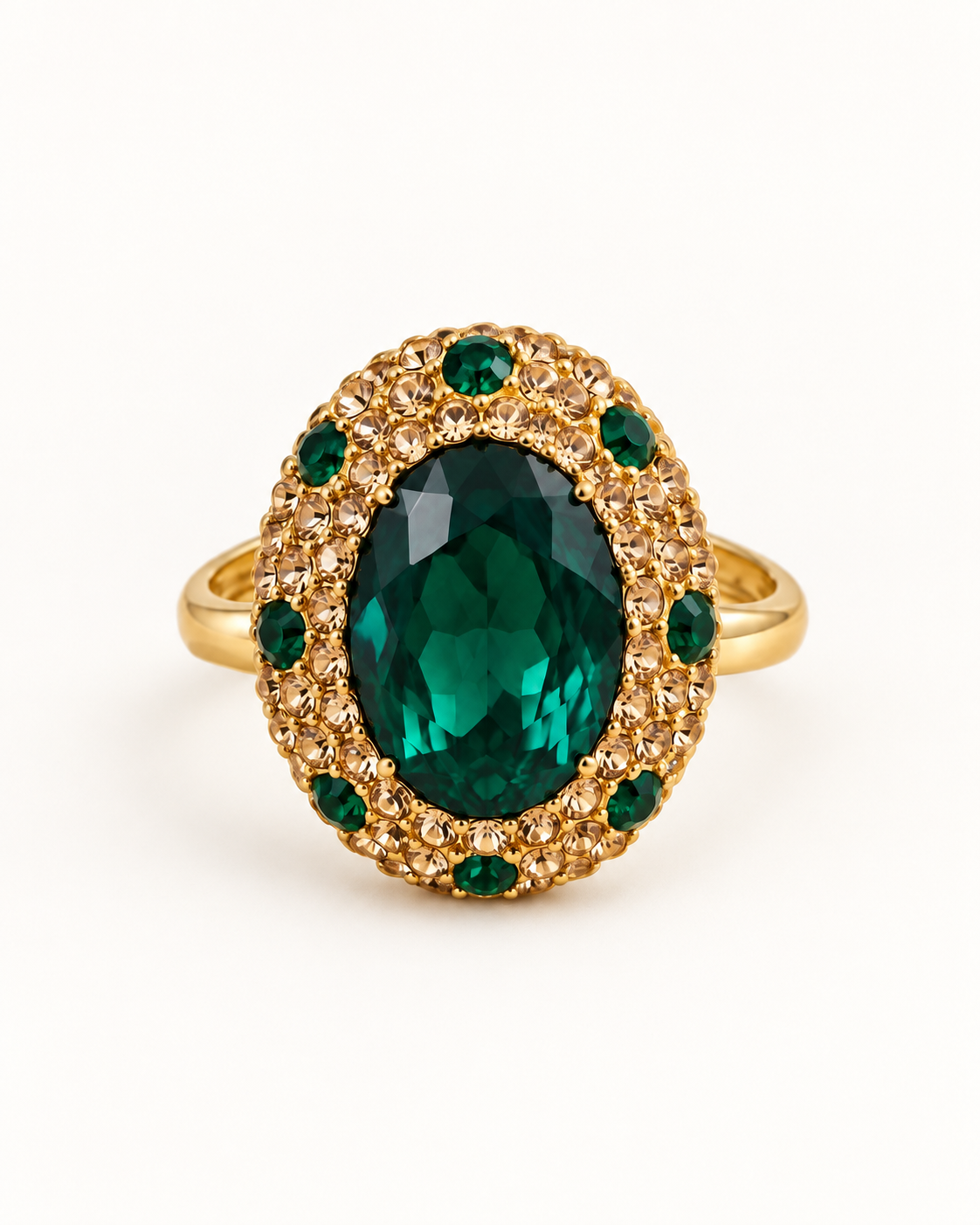Parure Émeraude Impériale — Bague de face