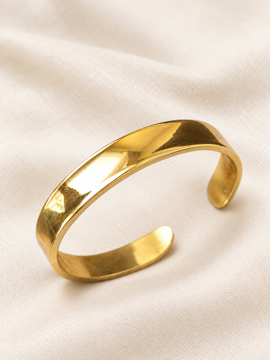 Bracelet Jonc Lumière Dorée — Bracelet jonc doré minimaliste — vue principale