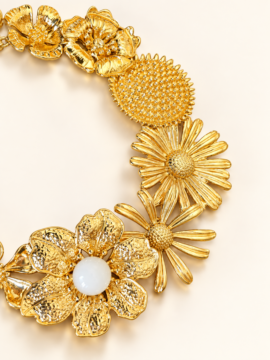 Collier Jardin Solaire — Fermoir & chaîne