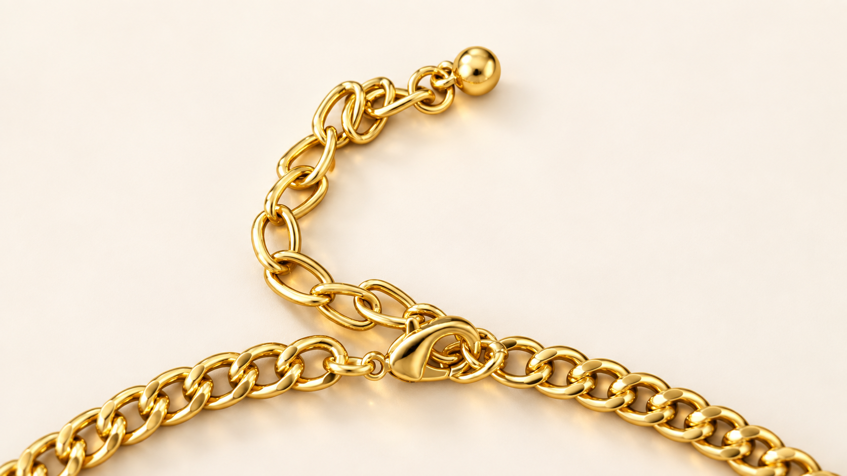 Collier Essaim Nacré — Fermoir & chaînette