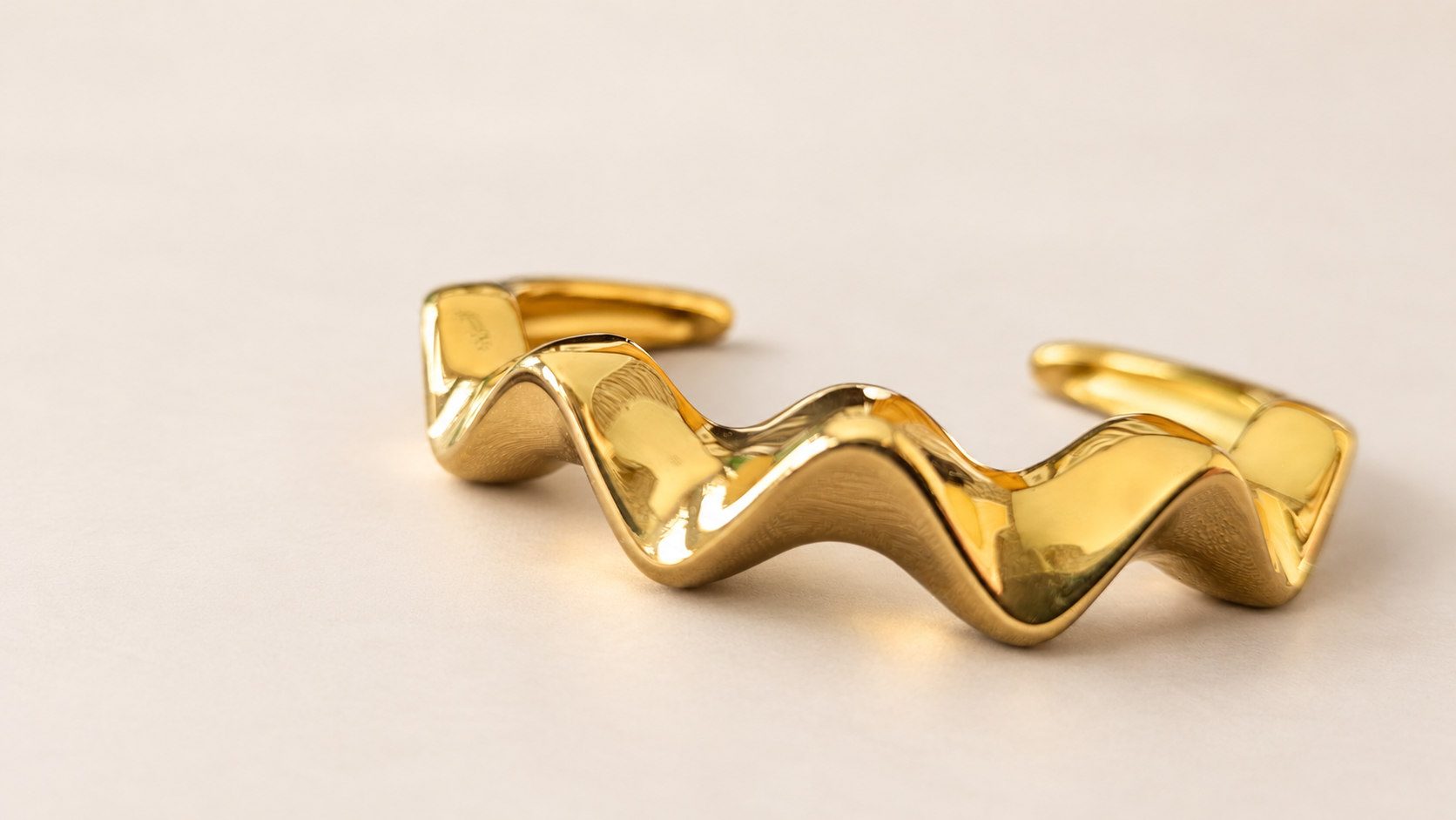 Bracelet Sillage Ruban Doré — vue de détail