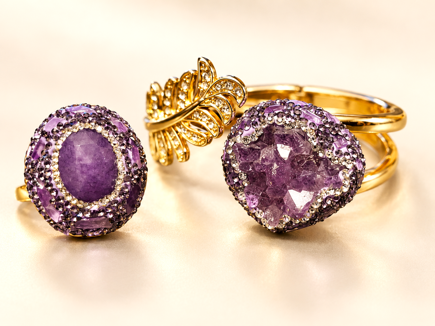 Parure Vesper Ovale Violette